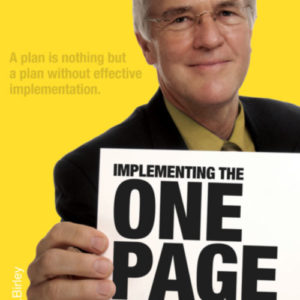 Implementing the One Page Business Plan